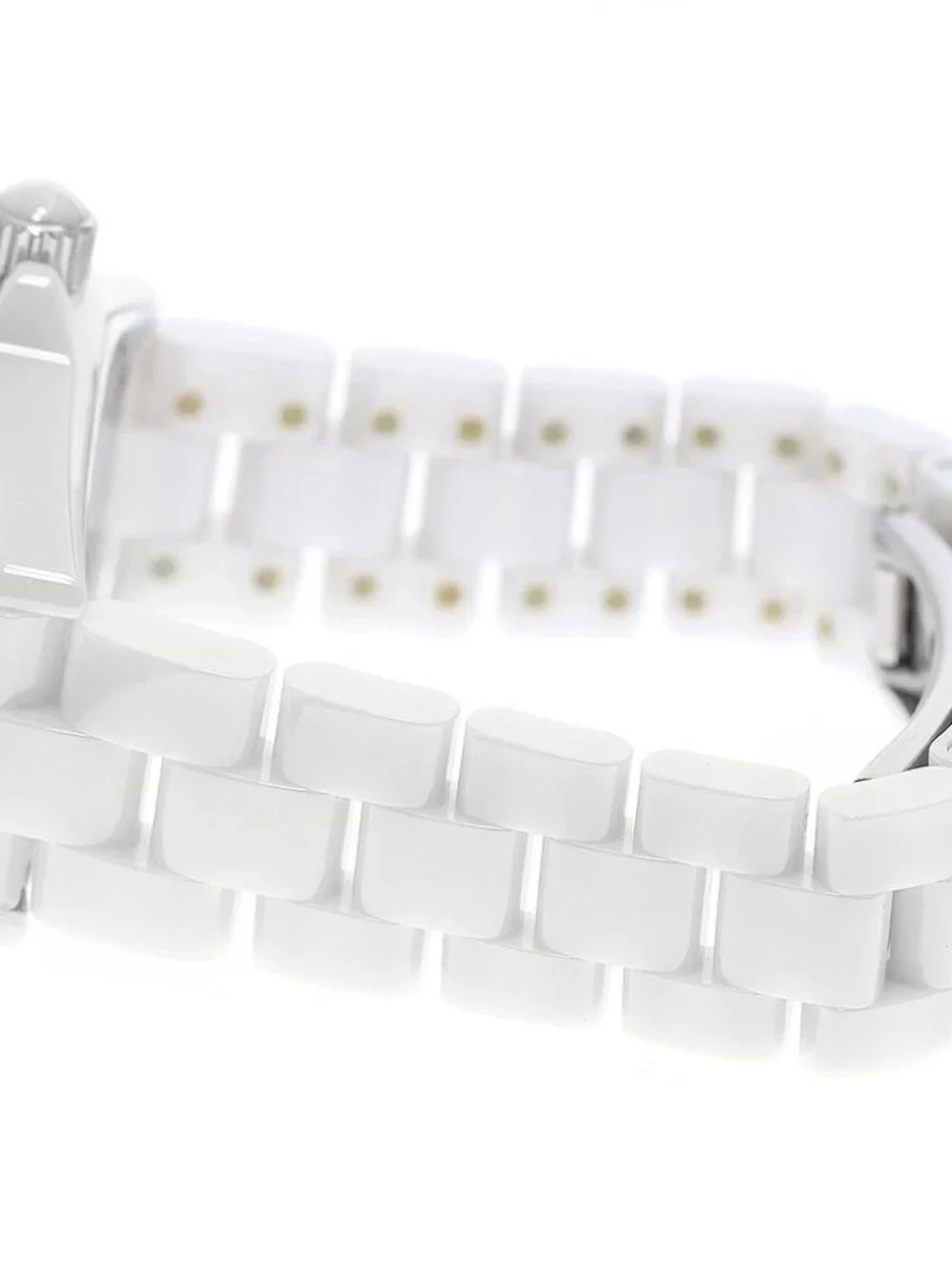 CHANEL J12 33mm H0968 White ceramic date white Dial Quartz Ladies Watch_923532